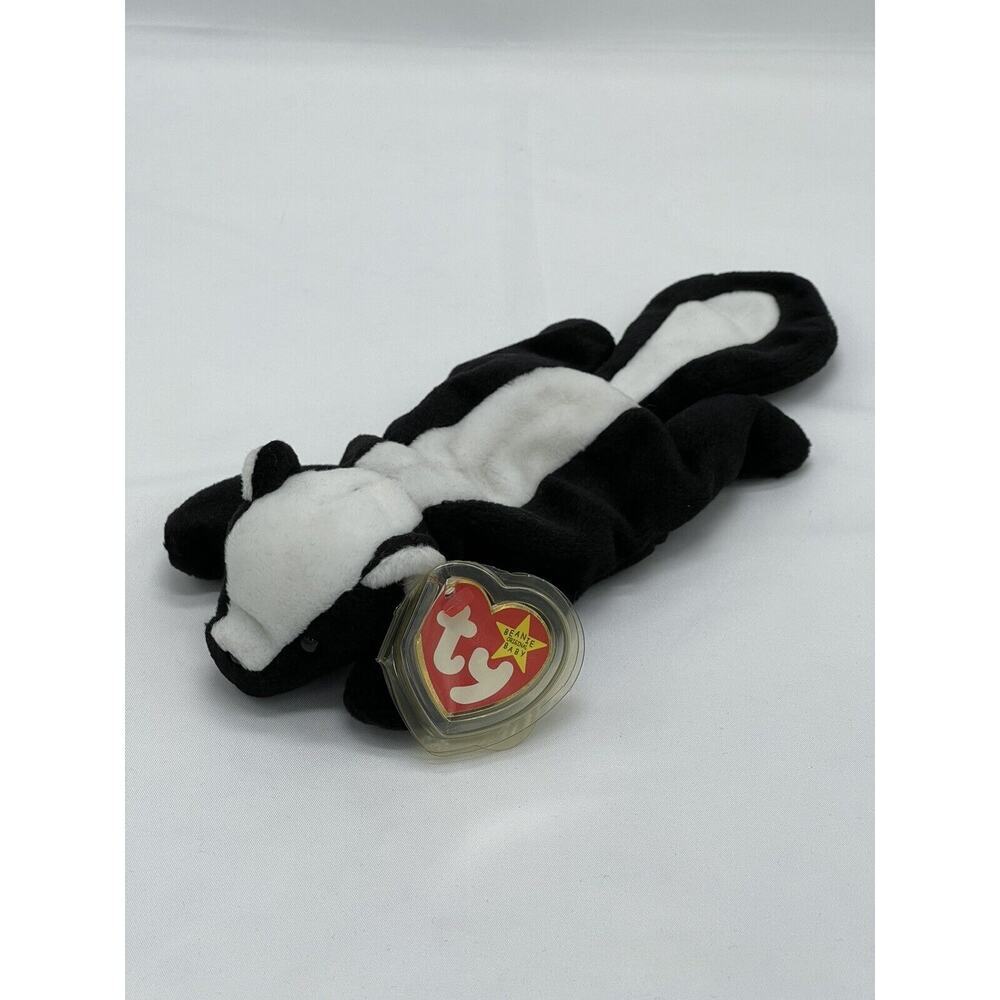 1995 Stinky The Skunk‎ TY Beanie Baby Original PVC Pellets Vintage 90's
